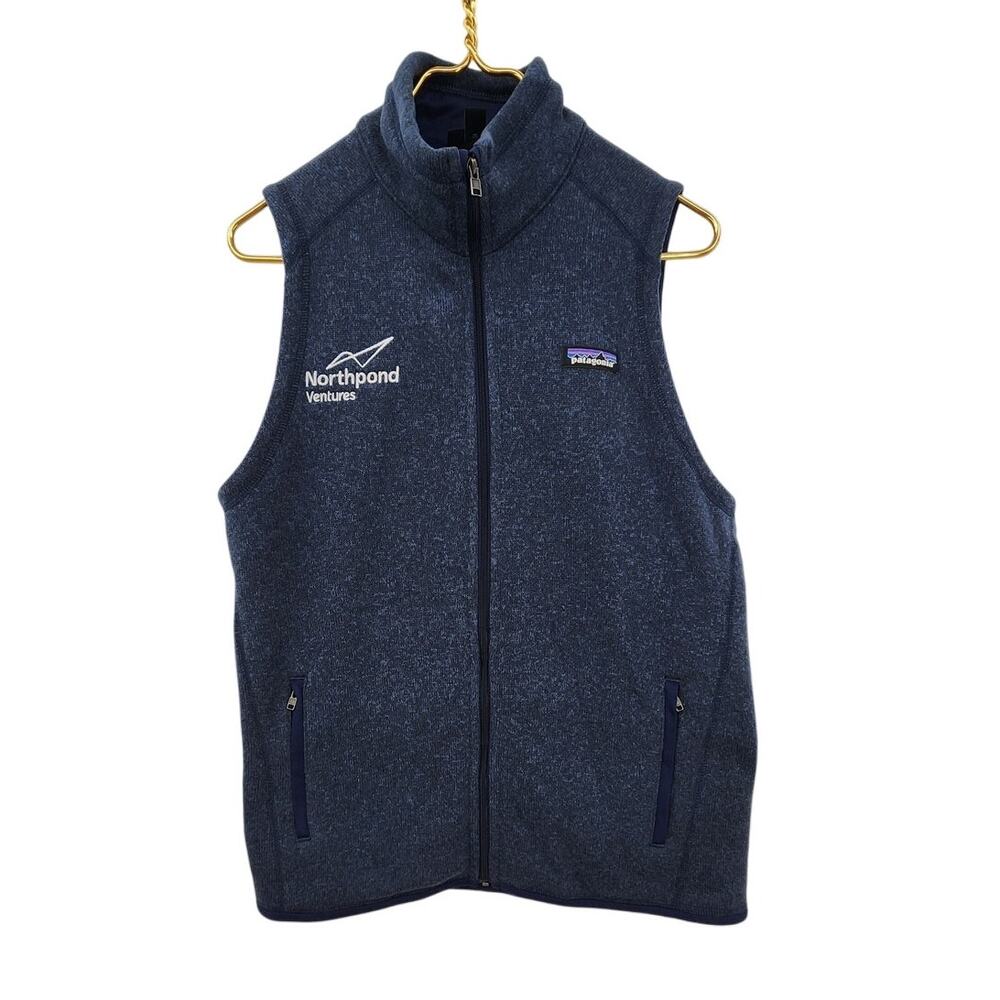 Patagonia‎ Better Sweater Vest Women's Large Navy Embroidered Navy